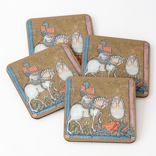 Item preview, "The Fat Horse, on its Rider" medieval painting 11th century AD designed and sold by PatronesKawai.