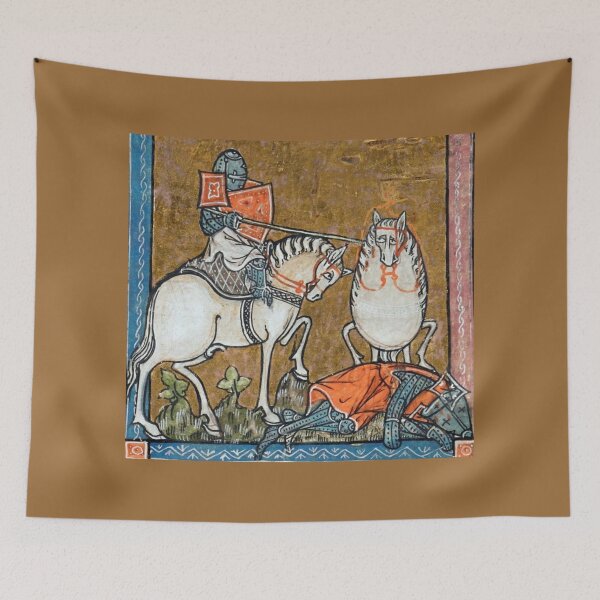 Item preview, "The Fat Horse, on its Rider" medieval painting 11th century AD designed and sold by PatronesKawai.