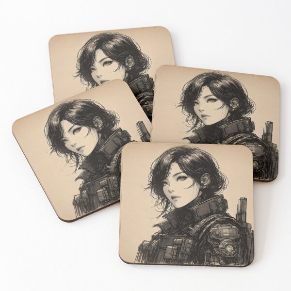Item preview, Female soldier designed and sold by GalleryBrisArt.