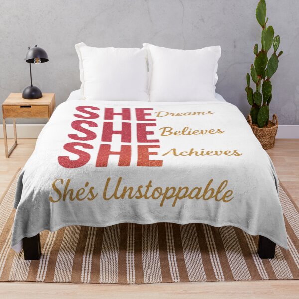 Item preview, She is unstoppable. designed and sold by TheDreamerDream.