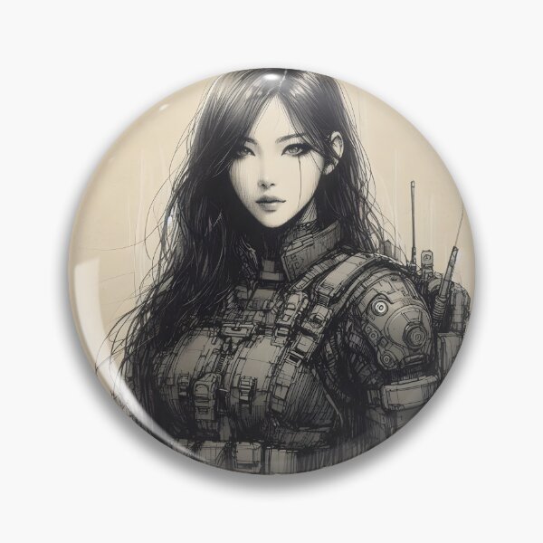 Item preview, Female soldier designed and sold by GalleryBrisArt.