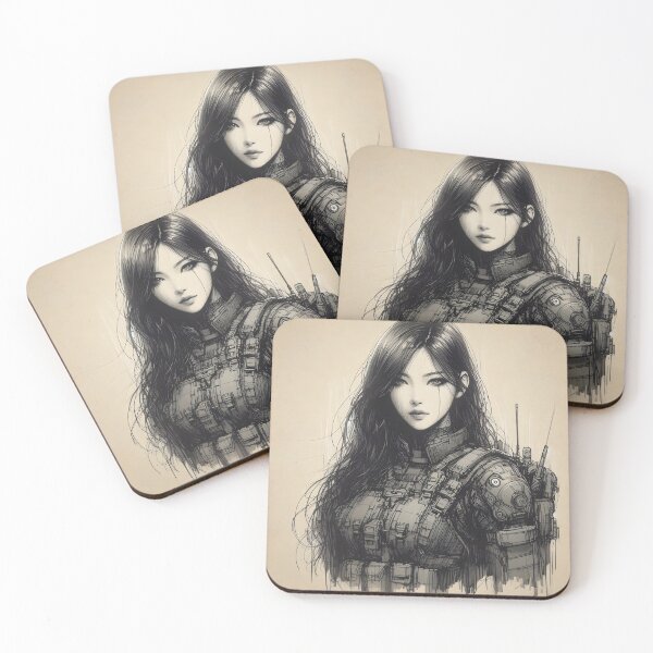 Item preview, Female soldier designed and sold by GalleryBrisArt.