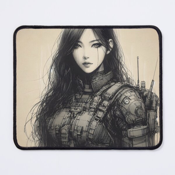 Item preview, Female soldier designed and sold by GalleryBrisArt.