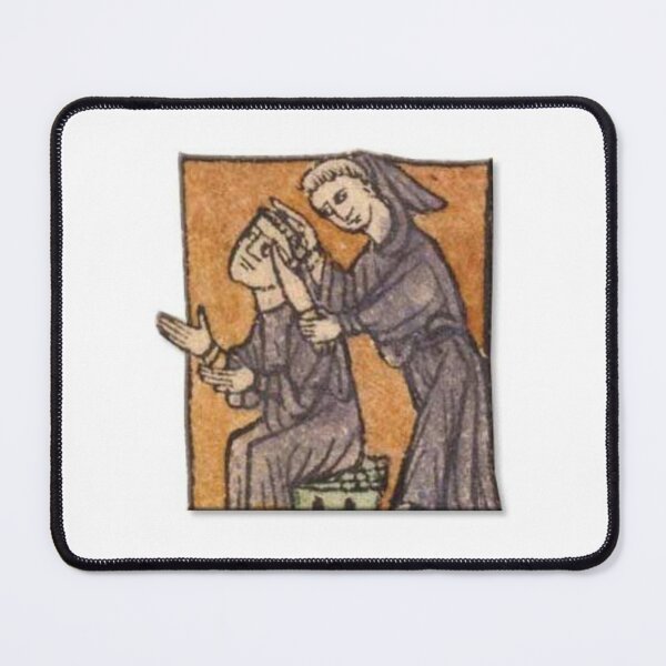 Item preview, "Clap your hands, if you are in Too Much Work", medieval painting 12th century AD designed and sold by PatronesKawai.