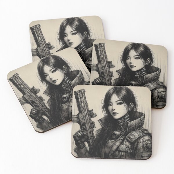 Item preview, Female soldier designed and sold by GalleryBrisArt.