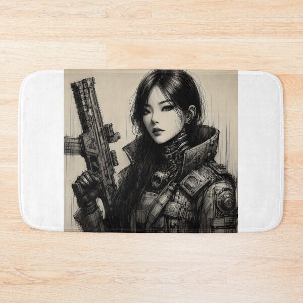 Item preview, Female soldier designed and sold by GalleryBrisArt.