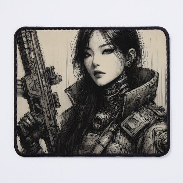 Item preview, Female soldier designed and sold by GalleryBrisArt.