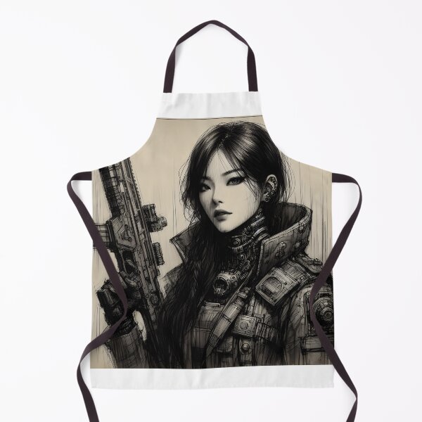 Item preview, Female soldier designed and sold by GalleryBrisArt.