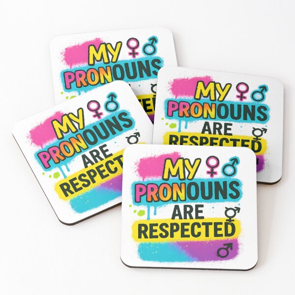 Item preview, My Pronouns Are Respected – Vibrant Pride Design designed and sold by Haus Of Sin.