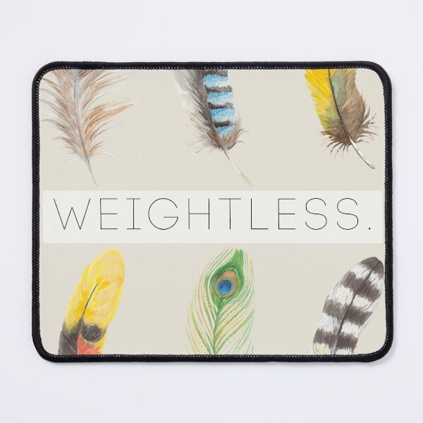 Item preview, Colorful Feathers – Watercolor Bird Art with 'Weightless' Quote designed and sold by Leaf & Layer.