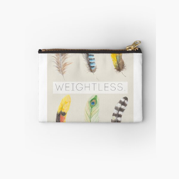 Item preview, Colorful Feathers – Watercolor Bird Art with 'Weightless' Quote designed and sold by Leaf & Layer.