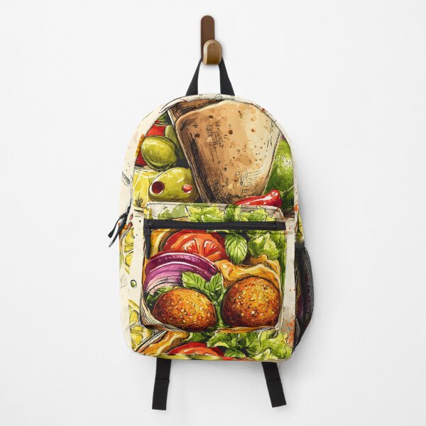Item preview, Bursting Falafel Wrap with Fresh Vegetables, Aromatic Herbs, Zesty Lemon and Colorful Ingredients Digital AI Art designed and sold by OlfactoART Studio.