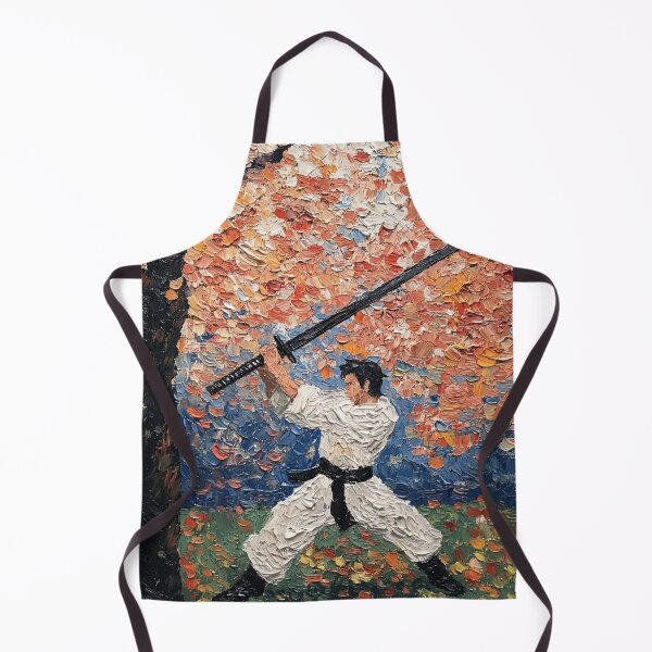 Item preview, Naginatajutsu fighter | Post-impressionist painting style designed and sold by ComicsFactory.