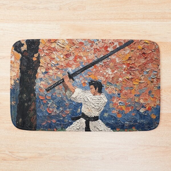 Item preview, Naginatajutsu fighter | Post-impressionist painting style designed and sold by ComicsFactory.