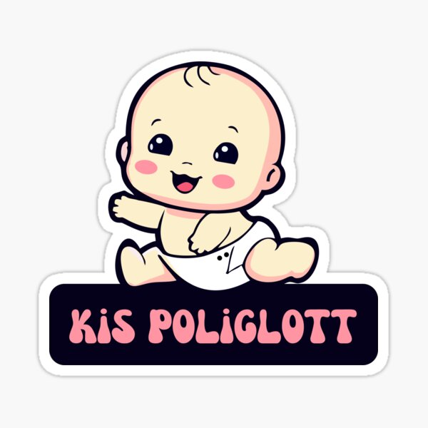 Item preview, kis poliglott / pequeño políglota / little polyglot designed and sold by magyarnyol.