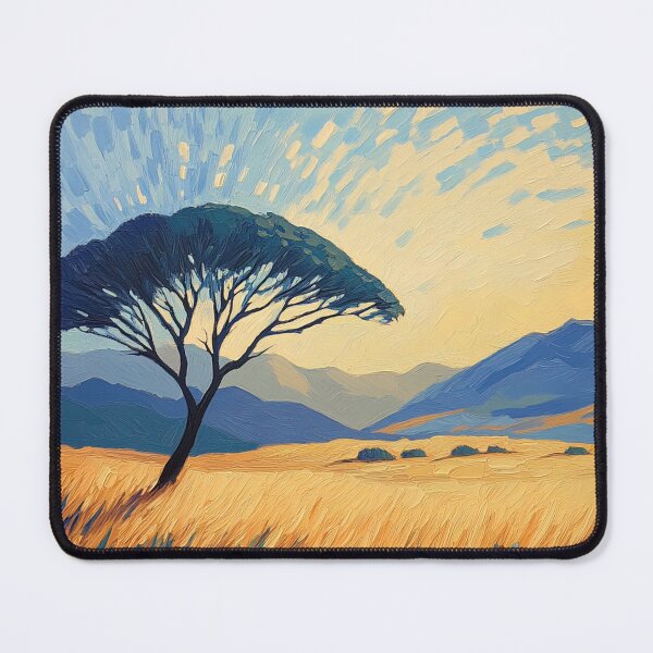 Item preview, Namibia landscape | Post-impressionist painting style designed and sold by ComicsFactory.