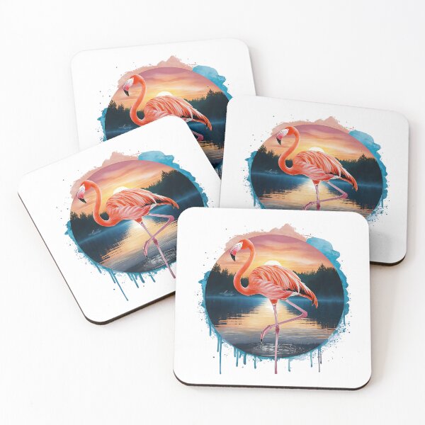 Item preview, Flamingo in still waters designed and sold by Ann Miu Deluxe.
