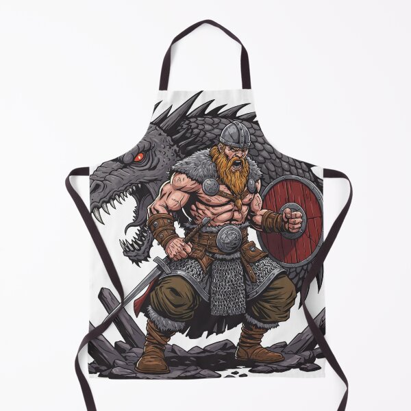 Item preview, Fierce Viking with Dragon's Shadow designed and sold by Guryl Michal Designs.