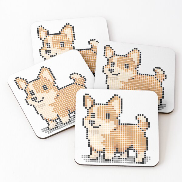 Artikelvorschau, Gepixelter Corgi entworfen und verkauft von Brain Fart Buffet.