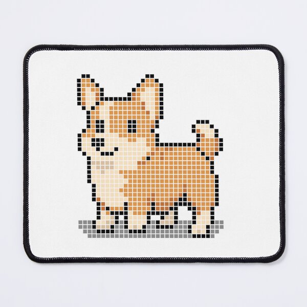 Artikelvorschau, Gepixelter Corgi entworfen und verkauft von Brain Fart Buffet.