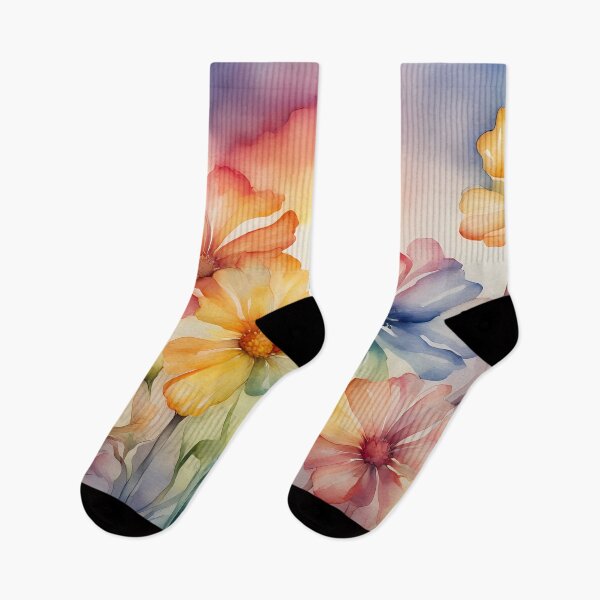 Item preview, Colorful Watercolour Flowers designed and sold by CalmnessbyChoice.