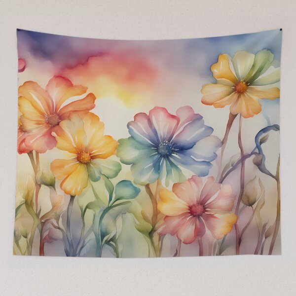 Item preview, Colorful Watercolour Flowers designed and sold by CalmnessbyChoice.