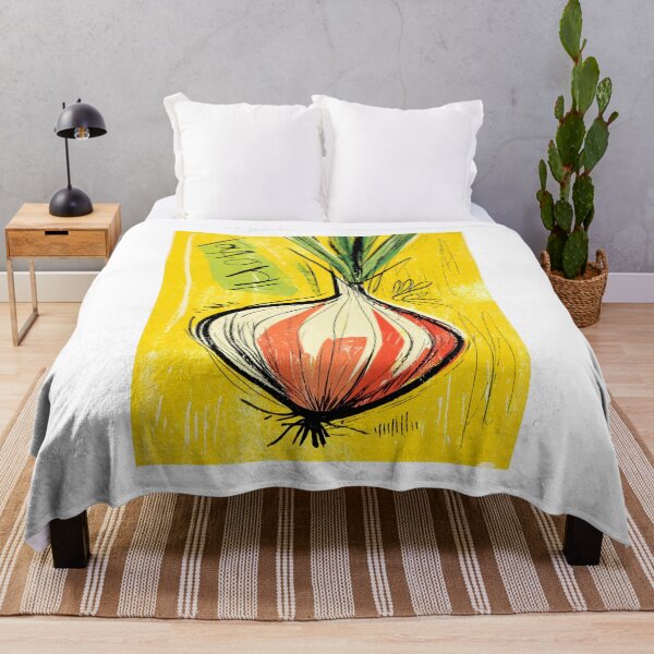 Item preview, Spice Up Your Kitchen Walls - Playful Onion Art Bursting with Color Abstract Culinary Art designed and sold by OlfactoART Studio.