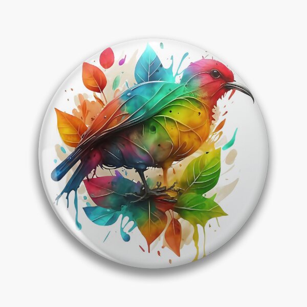 Item preview, Colorful kiwi bird, New Zealand symbol designed and sold by Ann Miu Deluxe.