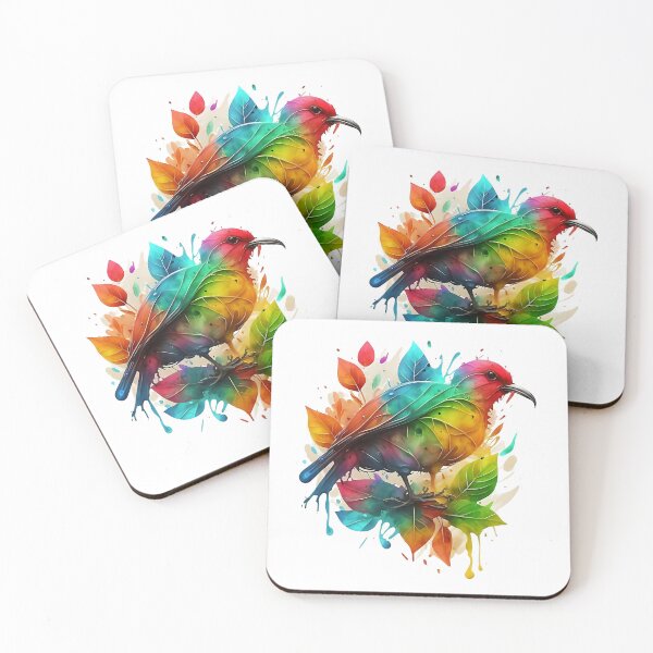 Item preview, Colorful kiwi bird, New Zealand symbol designed and sold by Ann Miu Deluxe.