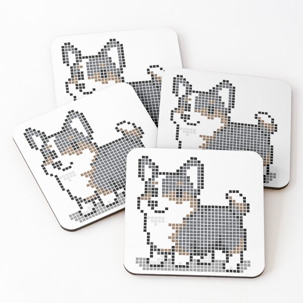 Artikelvorschau, Gepixelter dreifarbiger Corgi entworfen und verkauft von Brain Fart Buffet.