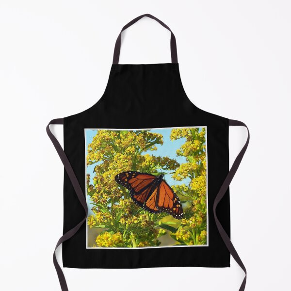 Item preview, Monarch Butterfly Yellow Flowers designed and sold by RocketshipRetro.