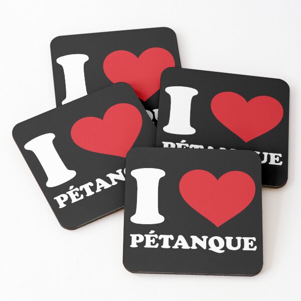 Item preview, I ❤️ Pétanque – Clean French Flair designed and sold by EmeraldeaArt.