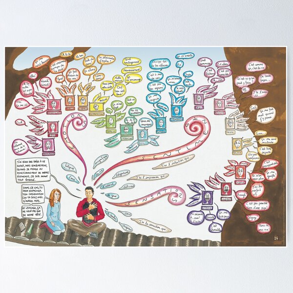 Mapa de las emociones Póster