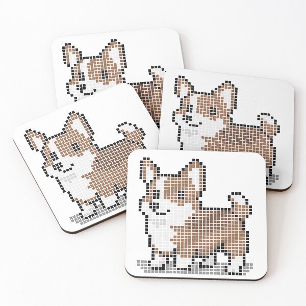 Artikelvorschau, Gepixelter roter Zobelcorgi entworfen und verkauft von Brain Fart Buffet.