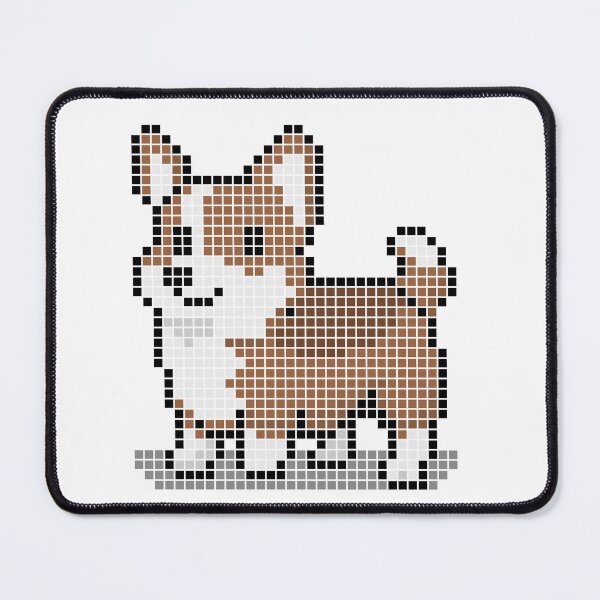 Artikelvorschau, Gepixelter roter Zobelcorgi entworfen und verkauft von Brain Fart Buffet.