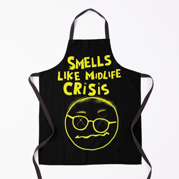 Item preview, Smells Like Midlife Crisis – 90's Grunge-Inspired Aging Rocker Parody designed and sold by SHHCreations.