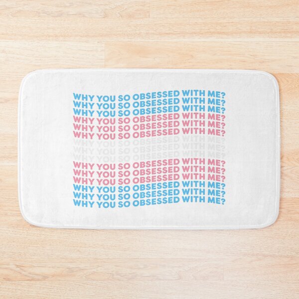 Item preview, Why you so obsessed with me? // trans pride designed and sold by Skyler Orion X.