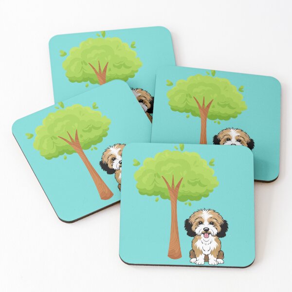 Item preview, Dog and Tree in the Park designed and sold by ToscaniArt.