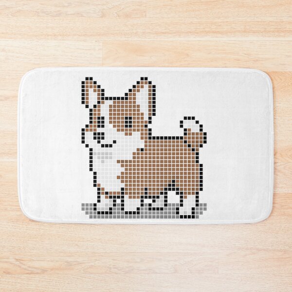 Artikelvorschau, Gepixelter roter Corgi entworfen und verkauft von Brain Fart Buffet.