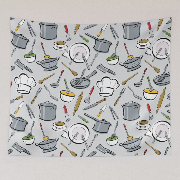 Item preview, Chef's Kitchen Tools Pattern designed and sold by Lisann.