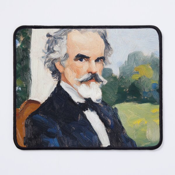 Item preview, Nathaniel Hawthorne | Post-impressionist painting style designed and sold by ComicsFactory.