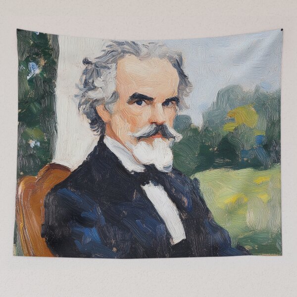 Item preview, Nathaniel Hawthorne | Post-impressionist painting style designed and sold by ComicsFactory.