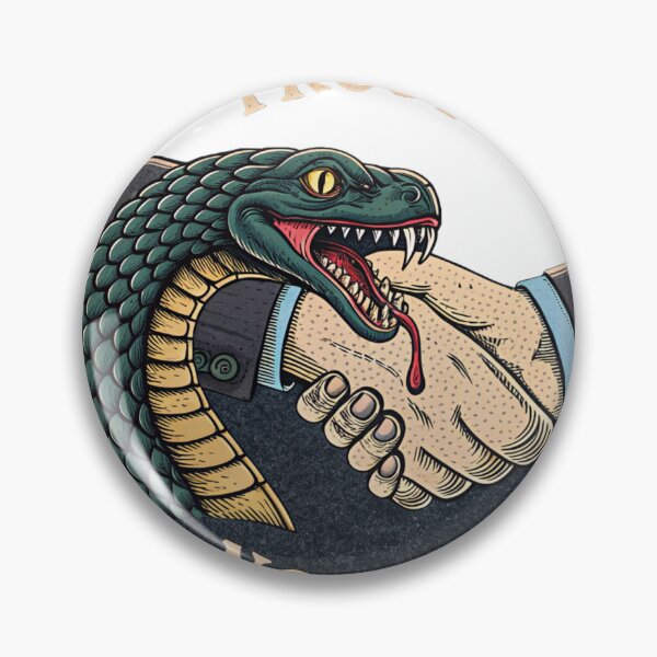 Item preview, Trust No One - Snake Handshake Dark Art Graphic designed and sold by Melia-Store.