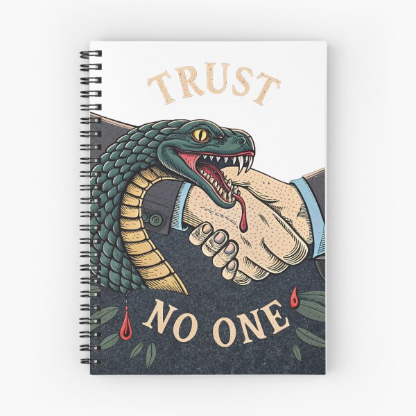 Item preview, Trust No One - Snake Handshake Dark Art Graphic designed and sold by Melia-Store.