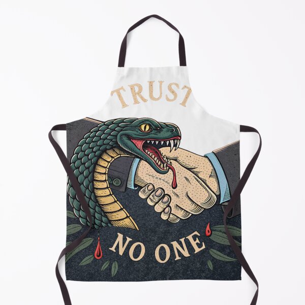 Item preview, Trust No One - Snake Handshake Dark Art Graphic designed and sold by Melia-Store.