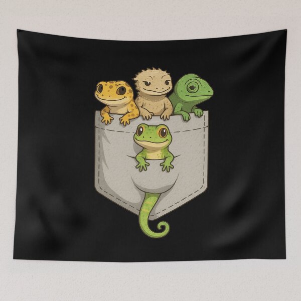 Item preview, Cute Pocket Reptiles – Funny Lizard Gang designed and sold by Design_Your_Day.