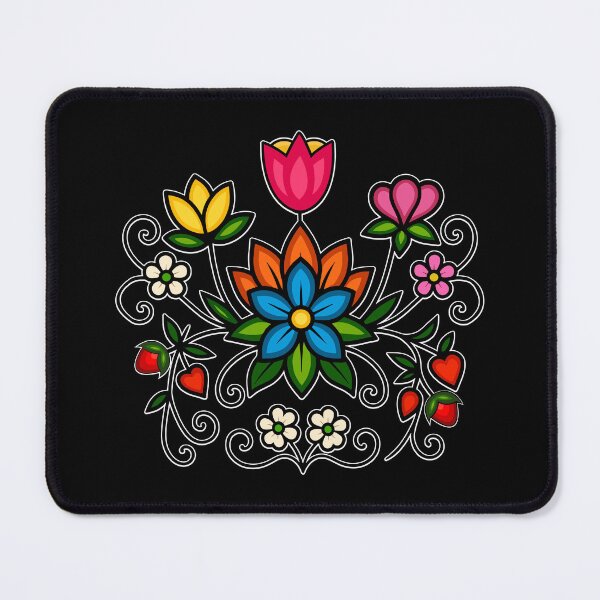 Item preview, Ojibwe Floral With Anishinaabe Flowers And Strawberries designed and sold by YalenArt.