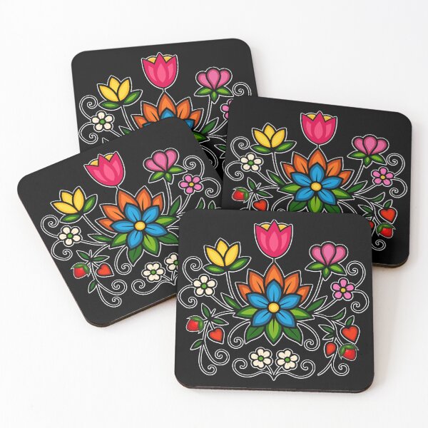 Item preview, Ojibwe Floral With Anishinaabe Flowers And Strawberries designed and sold by YalenArt.