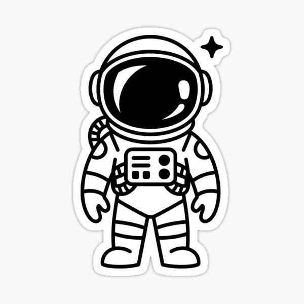Artikel-Vorschau von Minimalistischer Astronaut – Clean Space Style, designt und verkauft von Hooodify.