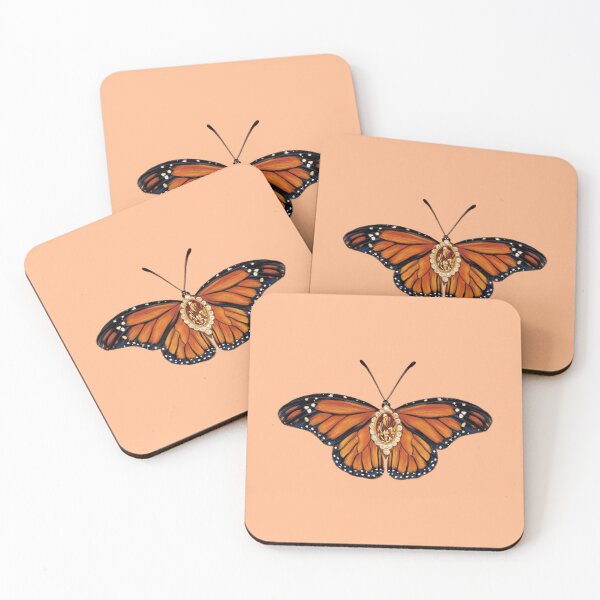 Item preview, Birth Gemstone Butterfly (November) - Monarch Butterfly with Citrine Gemstone designed and sold by Scarlet Swan.